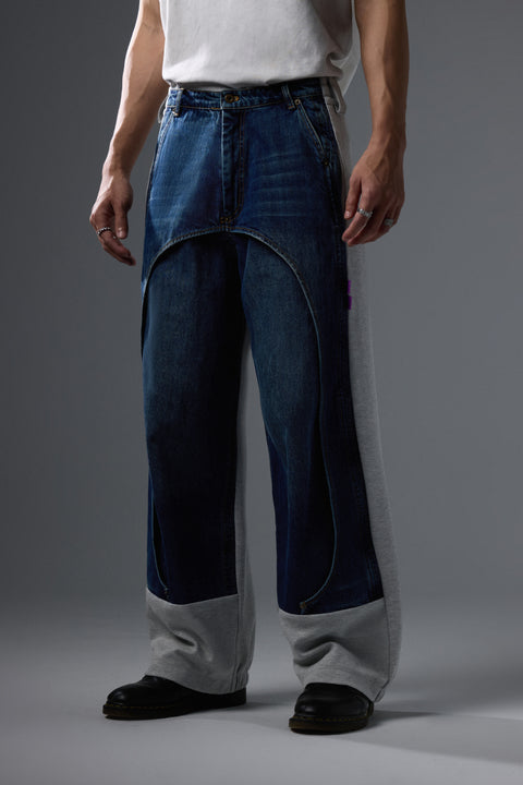 Mirror Denim Trousers: Remake