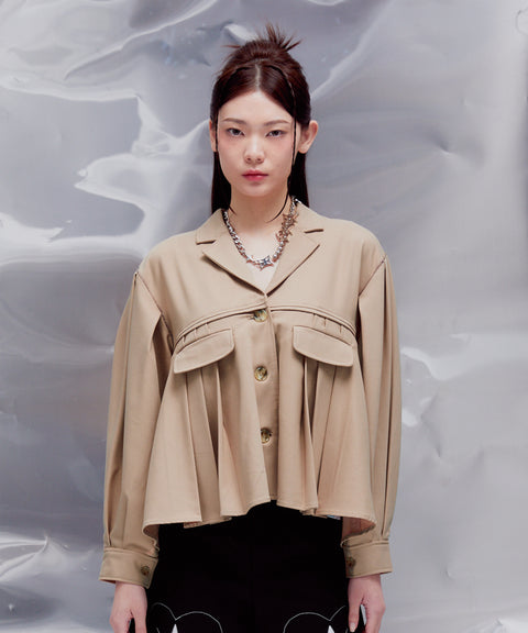 Aurora Tailored Jacket: Sand