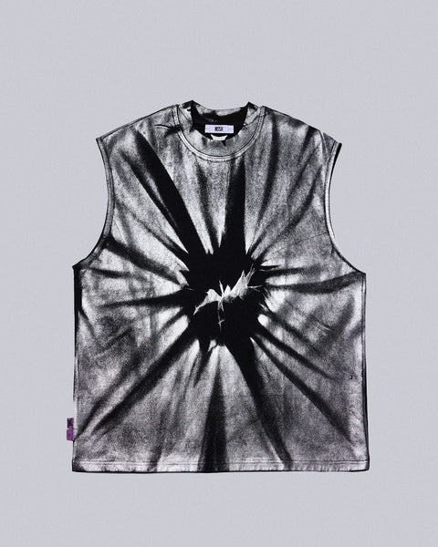 Fracture Silver-Twist Tank Top